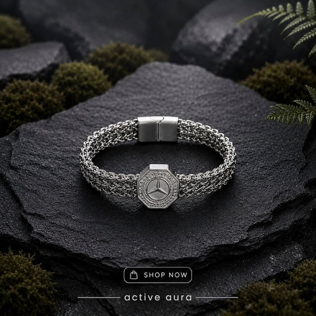Mercedes Benz premium mens bracelet