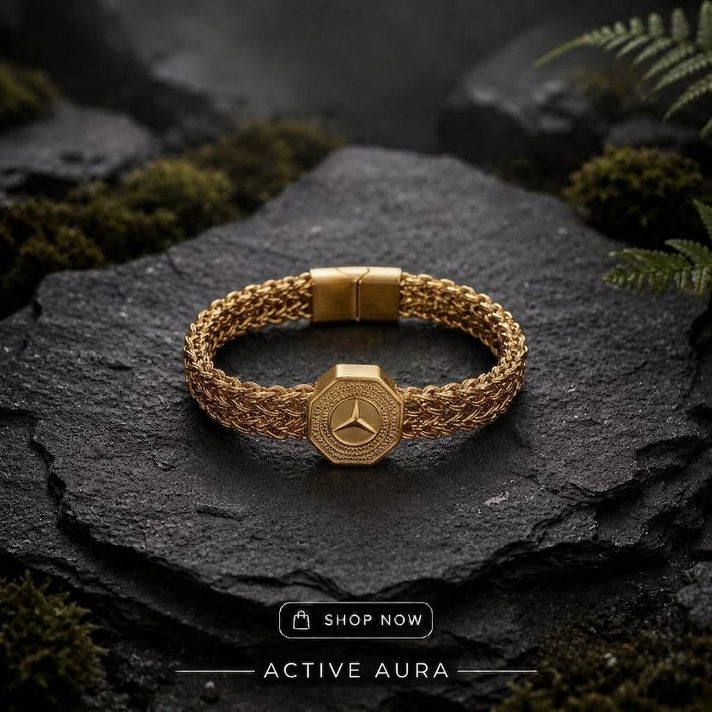Mercedes Benz premium mens bracelet