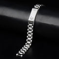 Silver Rolex Crown Chain Bracelet