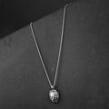 Lion Pendant with Silver Round-Cut Chain